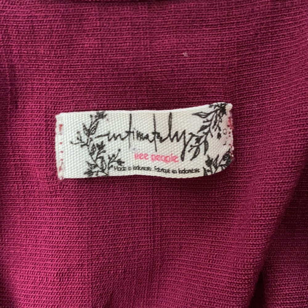 Free People Raspberry Bow Tank Top - Picture 3 of 3